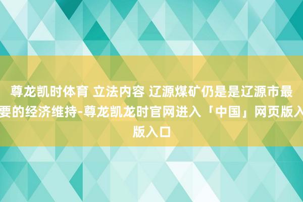 尊龙凯时体育 立法内容 辽源煤矿仍是是辽源市最主要的经济维持-尊龙凯龙时官网进入「中国」网页版入口